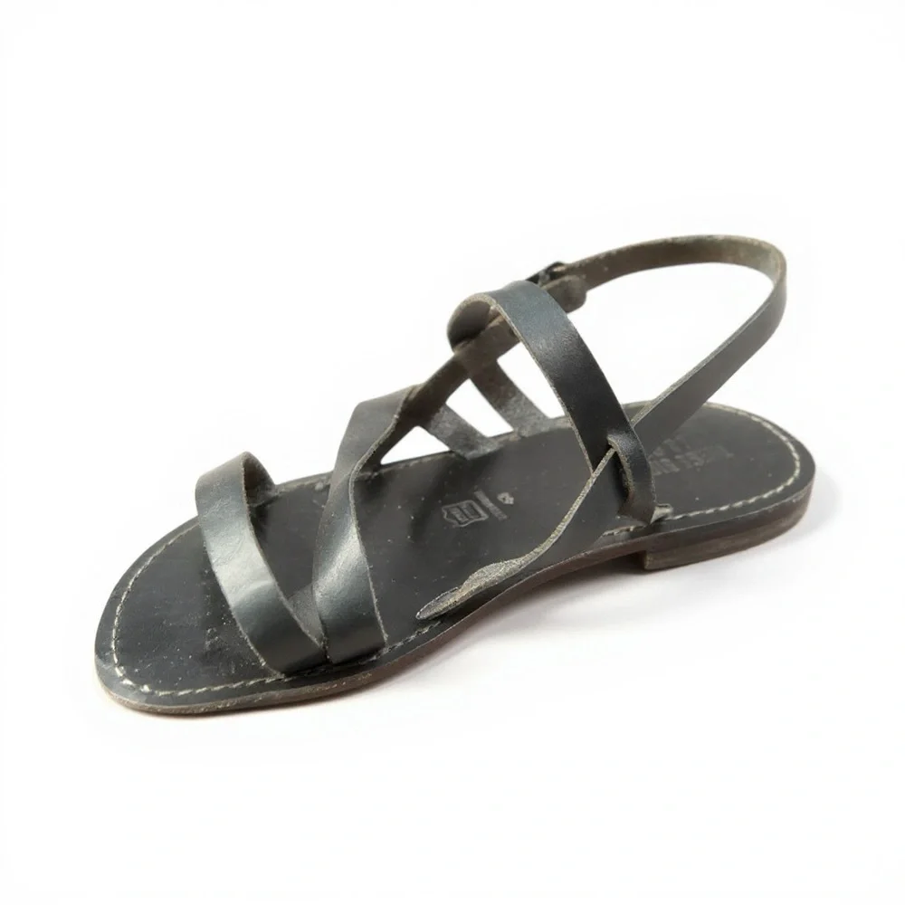 These Shoes Are A.OK Mens Leather Gladiator Sandals Made in Italy Brown EU 43 10